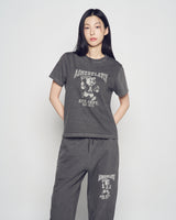 26SS WOMAN フットボールACベアピグメント半袖Tシャツ