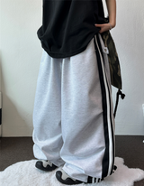 トラックスリーライン🤍🖤🤍 スナップパラシュートバルーンロングパンツ 🤍🖤🤍2カラー