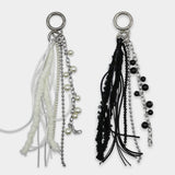 Boucle Mix Long Tassel Keychain