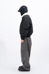 Marvel Curve Line Collar Mink Jacket