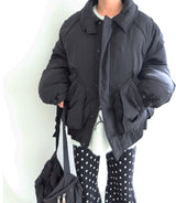 [UNISEX] エアブルゾン オーバーサイズフィット シャーリングパディング