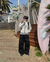 Zeka Zip Cargo Wide Pants