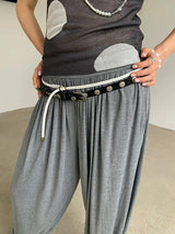 Thin twist leather belt(3)