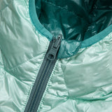  1/2 REVERSIBLE TWO COLOR LIGHT DOWN JACKET (TURQUOISE/MINT)