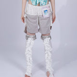 grandma‘s floral split shorts