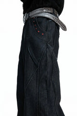 Vintage Washed Flare Jeans
