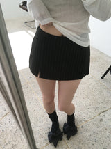 Stripe Skirt Pants