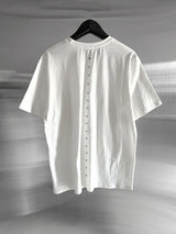 (Unisex) レンリットアイレットオーバーフィット半袖Tシャツ
