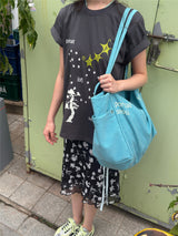 ヘビーコットン ソウル グラフィック Tシャツ (Tenta Tumble & Bio Washed)2サイズ - チャコール