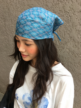 Kale check bandana (2color)