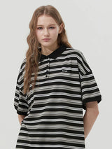 STRIPE PIQUE T-SHIRT