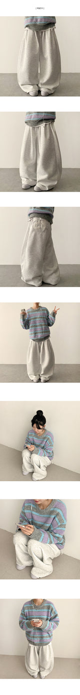 Kello 35 patch embroidered pin tuck wide pants