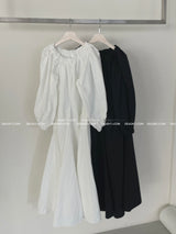 off-shoulder pocket maxi long dress