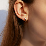 ボーンミニホープピアス