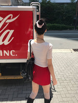 Natural Days Linen Mini Skirt