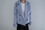 Powder double short coat (2color)