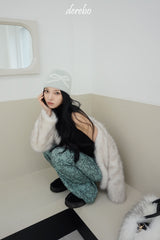 Snow White No Collar Fur Jacket