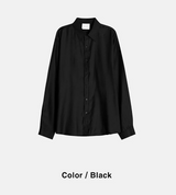 [Unisex] シルキーオーバーフィットシャツ(3color)