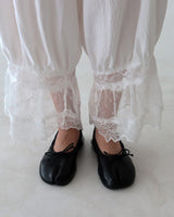 Lace Capri Balloon Wide Pants
