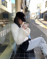 ヘアミニカーディガン