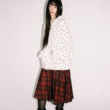 Twister Star Pocket Hoodie Zip-up - Cream