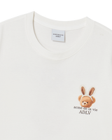25FW WOMAN FUZZY BEAR SHORT SLEEVE T-SHIRT