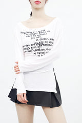 ストームレタリングシャーリングTシャツ