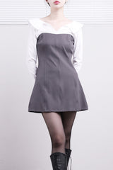 Serine Off Shoulder Shirt Dress