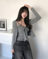 Simone Tie Ribbon Cardigan Set