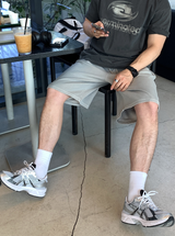 Look Wibird Supima Pigment Bermuda Pin Tuck Shorts