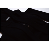 OFF SHOULDER HOODED LONG SLEEVE BLACK