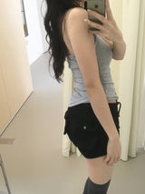 Push-pocket shorts