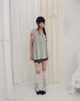 APRON MICRO PANTS / GREY