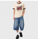 エッセンシャルスタンダードショートスリーブリンガーTシャツユニオンホース クリーム