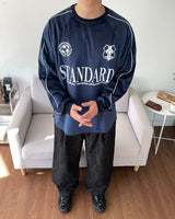 ベルベットサッカーロングスリーブドTシャツ