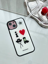 【MADE】 i ♥ cowboyフォンケース (ミルク)