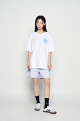 25SS ADLV サターンロゴ半袖Tシャツ ホワイト