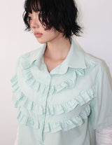 FRILL LAYERED SHIRT