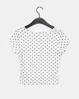 アディードットボタンシャーリングショートスリーブTシャツ
