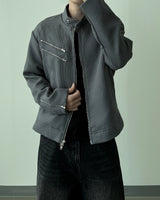Rix tweed biker jacket