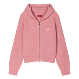 Knit Tuck-Stitch Zip-Up Hoodie (26FOU-HDZP01)