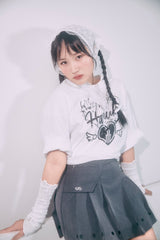 Collaboration over size T-shirt | HARUKI HAMANO × VENHIT - WHITE