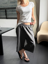 Pigment washing bermuda pants(3color)