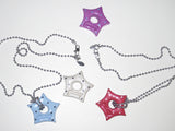 gleaming star dot necklace [blue]