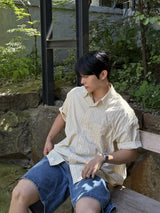 ジェイストライプ半袖Tシャツ