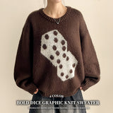 Somyi Bold Dice Graphic Oversized Fit Knitwear