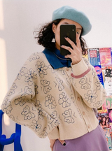 レトロルーズニッティドセーター
