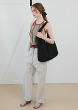 Jeanne Summer Cotton Shoulder Bag_Black