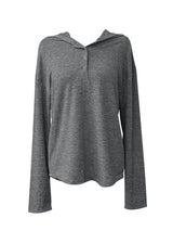  dotto loose-fit snap hoodie T (3color)