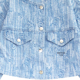 クロップノンカラージャカードデニムジャケット (FOR WOMAN)_SYS4JK51SB